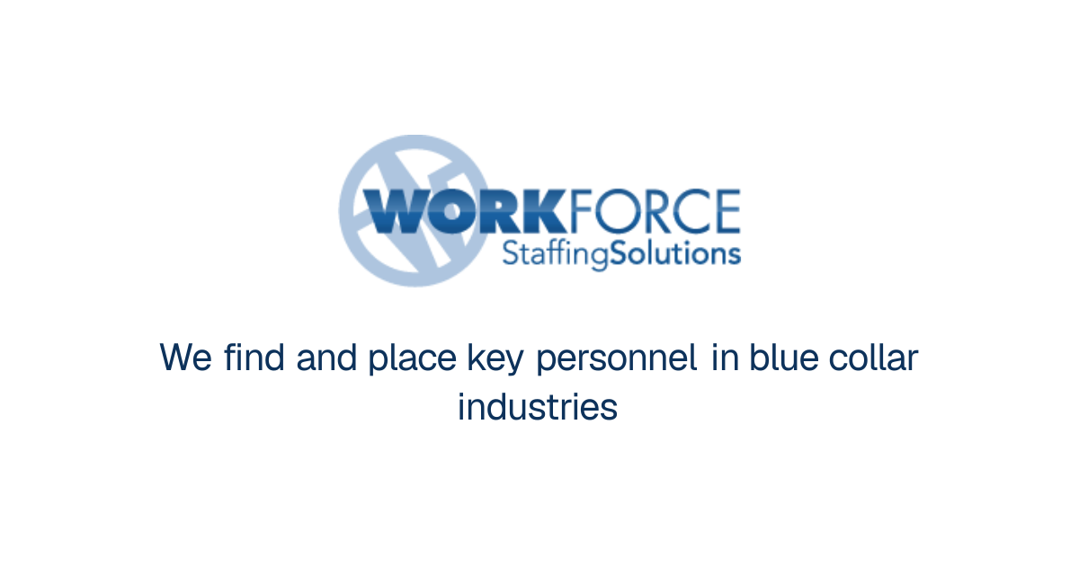 WORKFORCE | Skilled Trade Agency In Canada